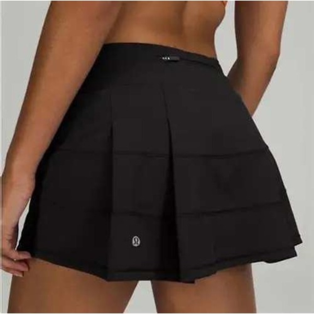 Lululemon Pace Setter Rival Skirt Black Athletic Tennis Skort Regular Size 4